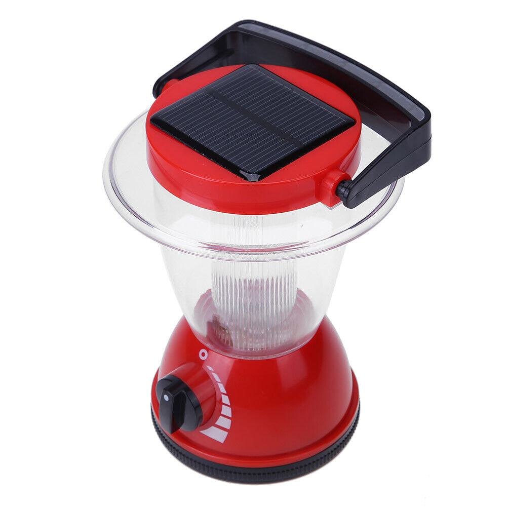 Solar Rechargeable LED Flashlight Camping Tent Light Torch Lantern Lamp-190