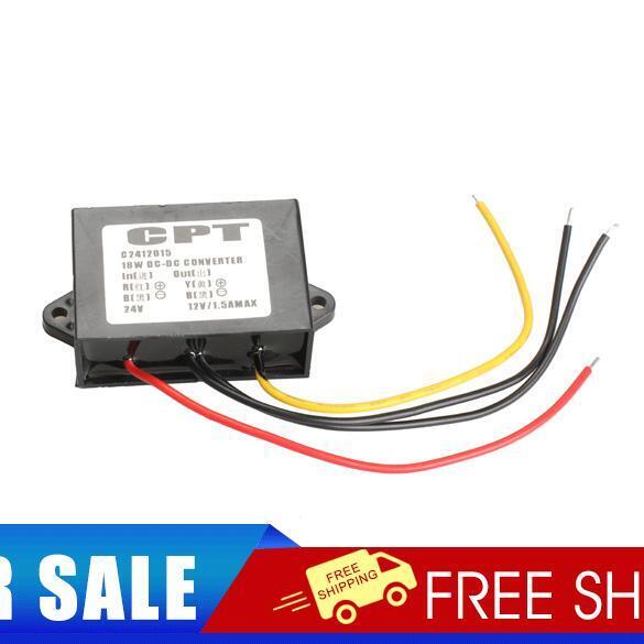 DC-DC Buck Step Down Voltage Converter Regulator 24V to 12V 1.5A 18W