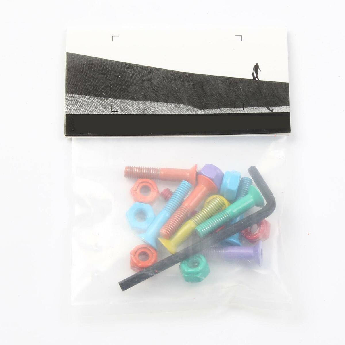 1Set Mixed Color Replacement Longboard Skateboard Hardware Screws