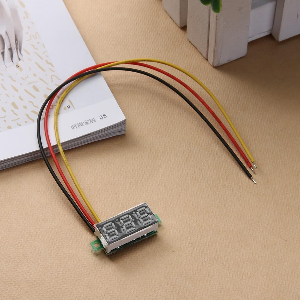 0.28in Mini DC 0- 100V 3-Wire Voltmeter LED Display Digital Panel Meter (5)