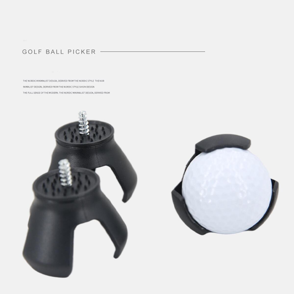 Portable Golf Ball Retriever Grabber 3 Claw Screw in Putter Grip Outdoor