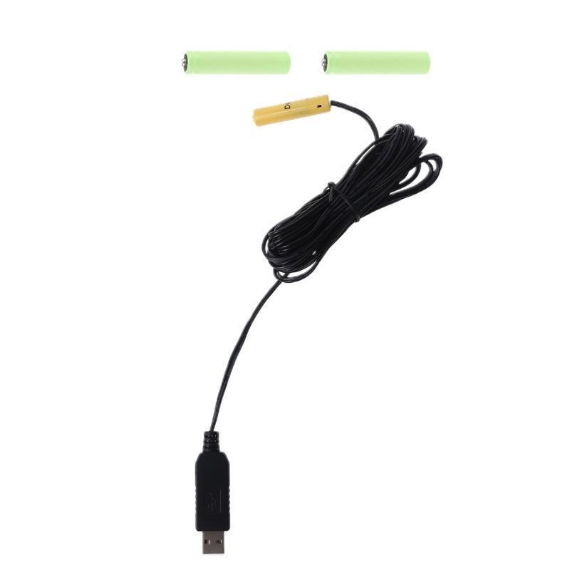 USB Power Supply Cable for AAA Battery Replace 4.5V 3 AAA Battery Eliminator