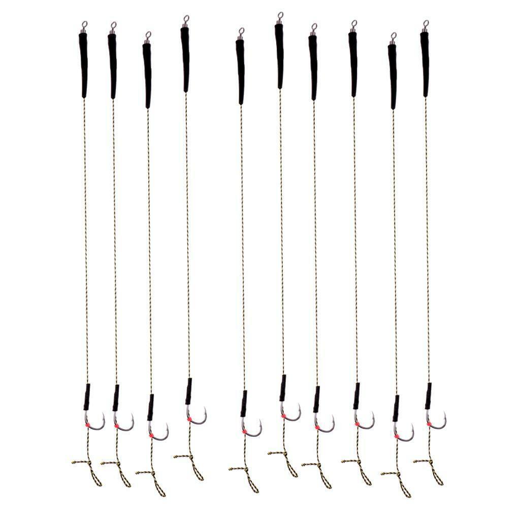 20Pcs Fishing  Rigs Assorted  Tied   Barbless Hooks