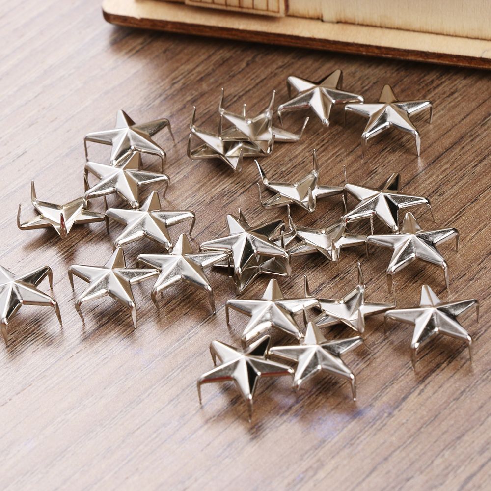 Clothing Accessories Leather Craft Spots Nailhead Star Rivets Studs Spikes