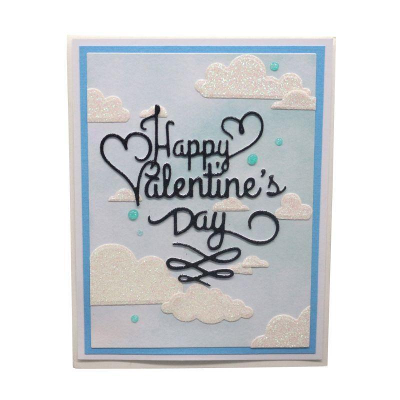 Happy Valentine's Day Metal Cutting Dies Stencil DIY Scrapbooking Album Stamp