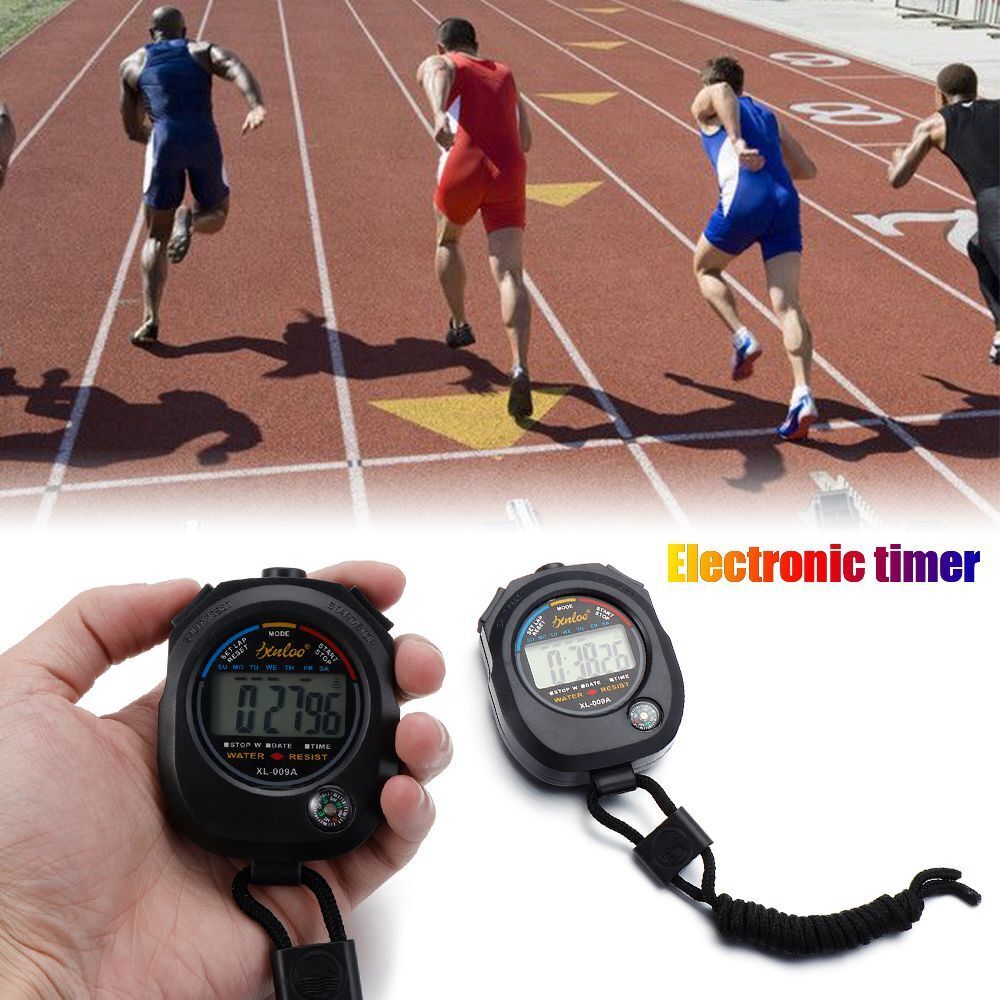 Sports Accessories Counter Timer LCD Stopwatch Chronograph Compass Digital
