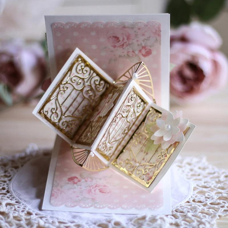 Pop-up Frame Metal Cutting Dies Stencil DIY Scrapbook Album Paper Card Template