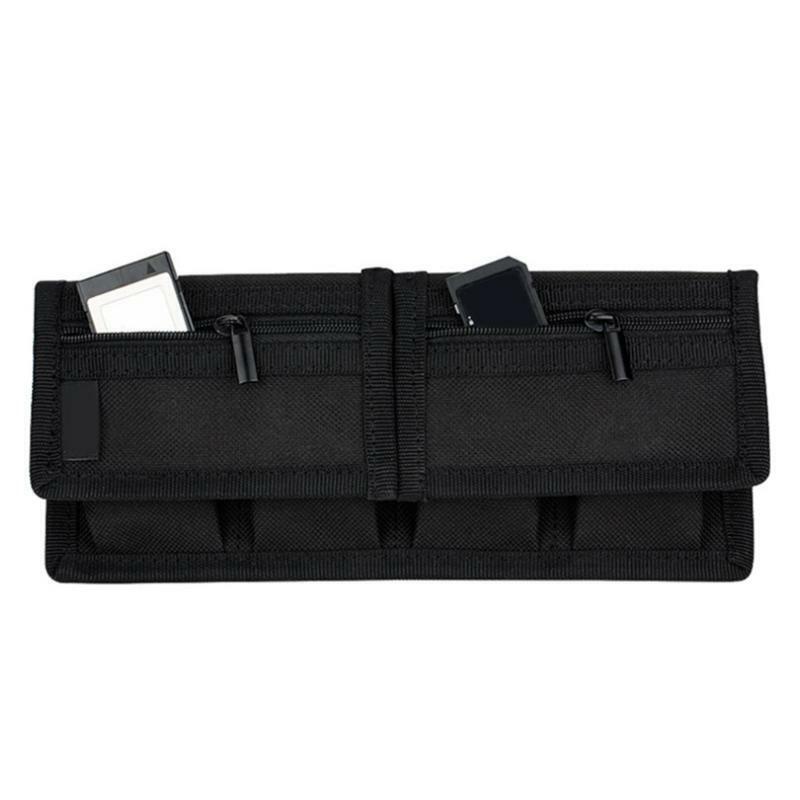 Wearproof Dacron Camera Battery Pouch with 4 Pockets Memory Card Storage Bags