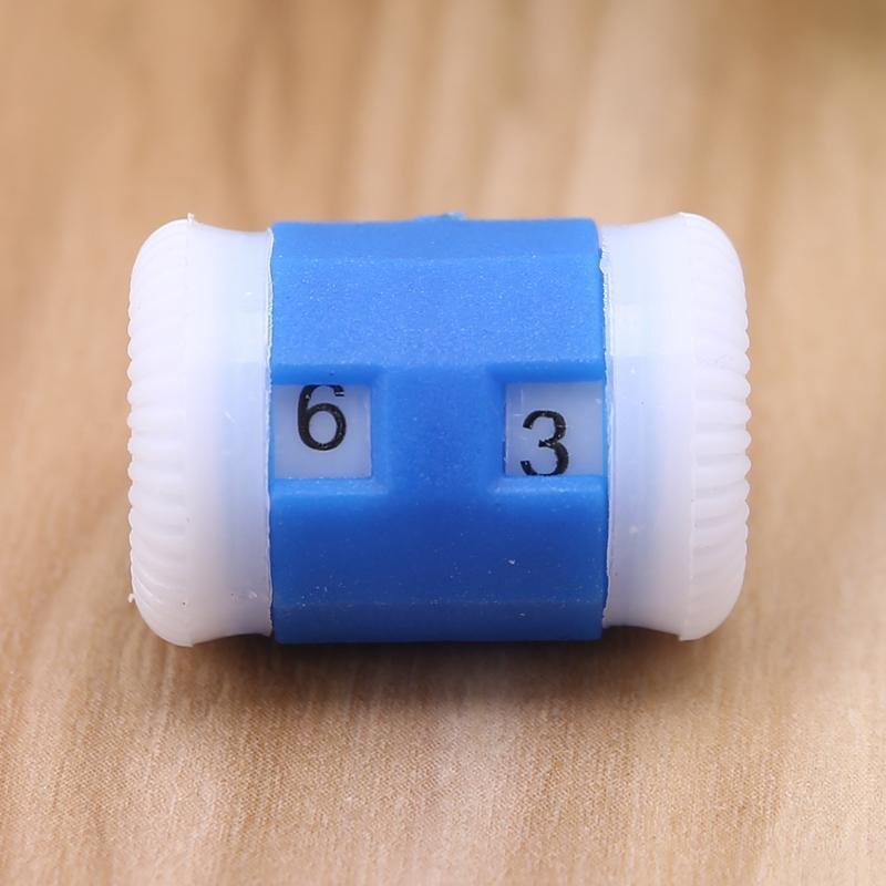 10pcs Plastic Mini Crochet Knitting Needle Row Counter Round Stitch Tally Marker