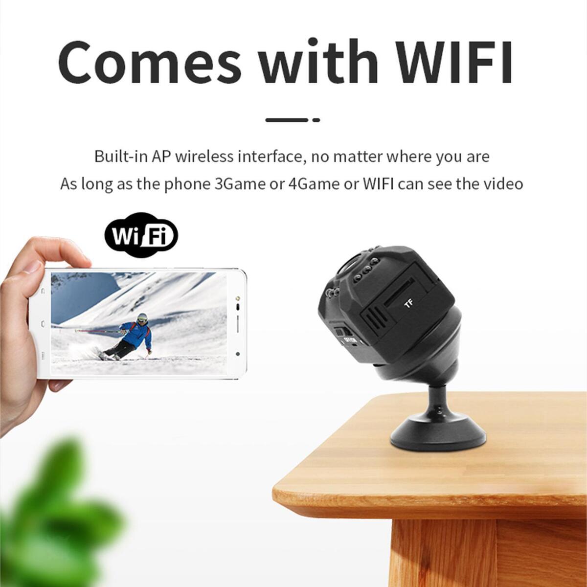 Wireless Camera Rechargeable Battery Nanny cam for Home Office