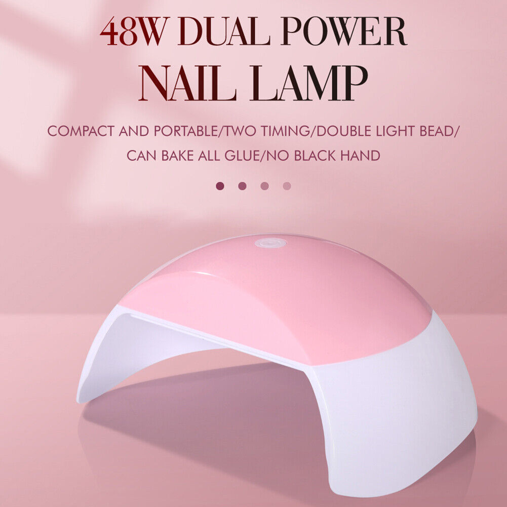 Max 48W LED Lamp Nail Dryer 15 LEDs UV Gel Polish Timer Manicure Art Tools