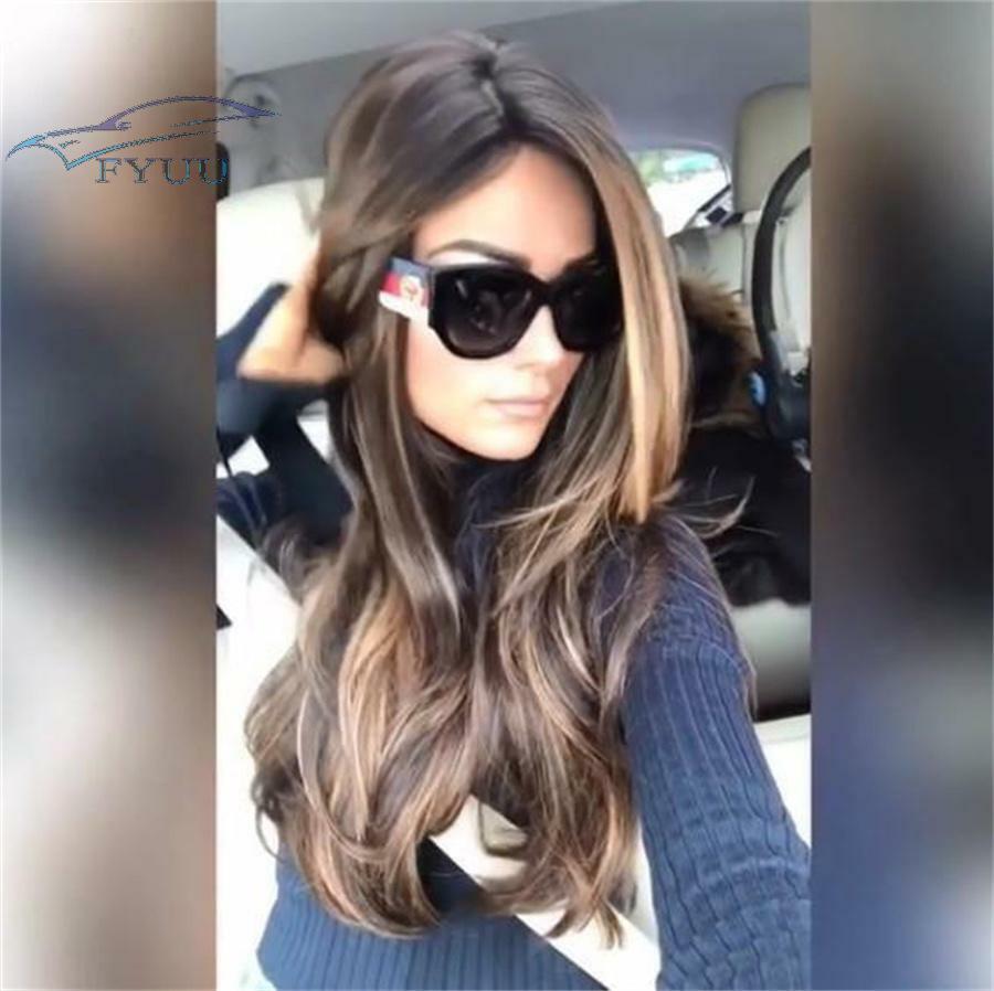 Long Wavy Wig Daily Wig for Women Synthetic Curly Hair Wigs Heat Resistant Fibre