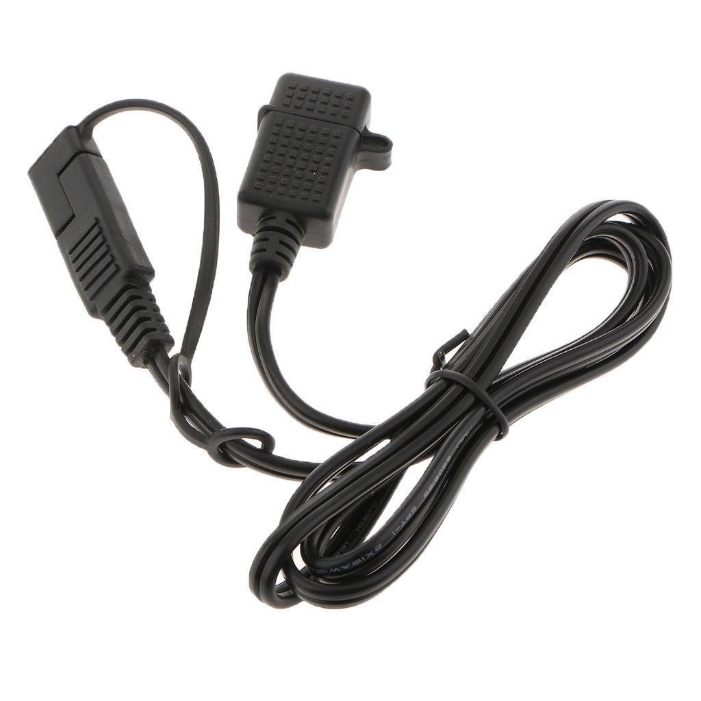 12-24V SAE Plug to USB Female Harness Extension Connector Cable
