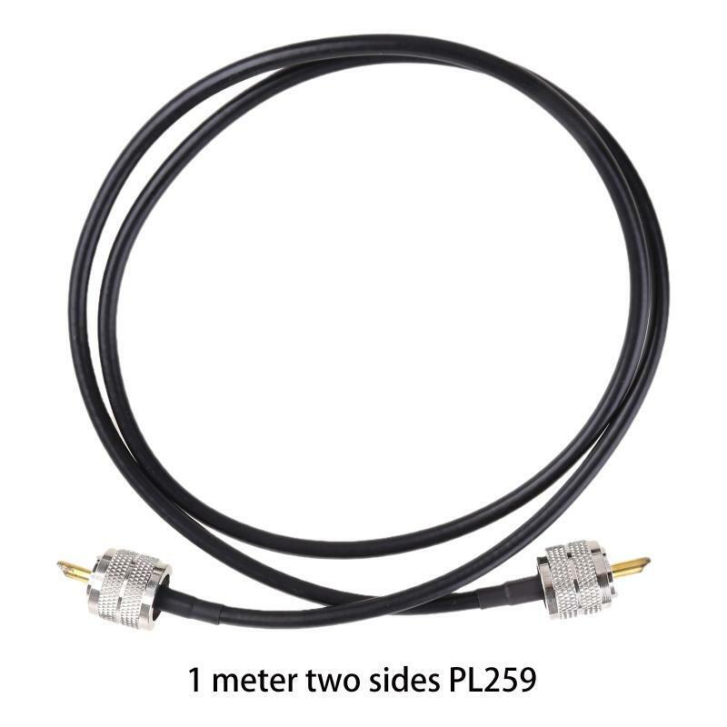 CB Radio Cable PL259 Jumper 3FT(1m) RF Adapter PL-259 UHF Male to Male Connector