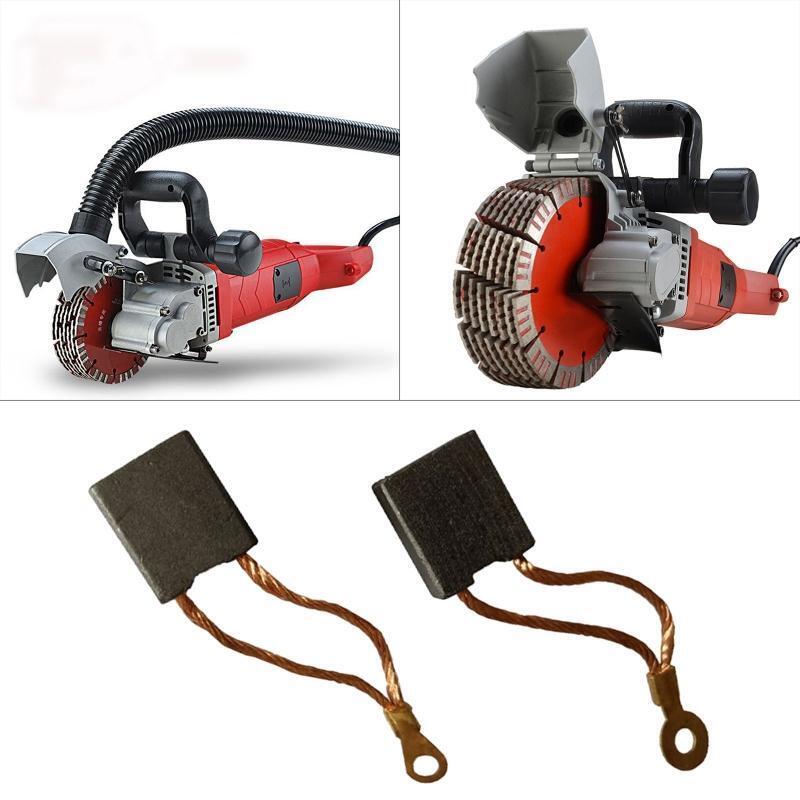 2Pc 21x18x7mm Carbon Brush for Electric Motor Power Tool Replacement Repair Part