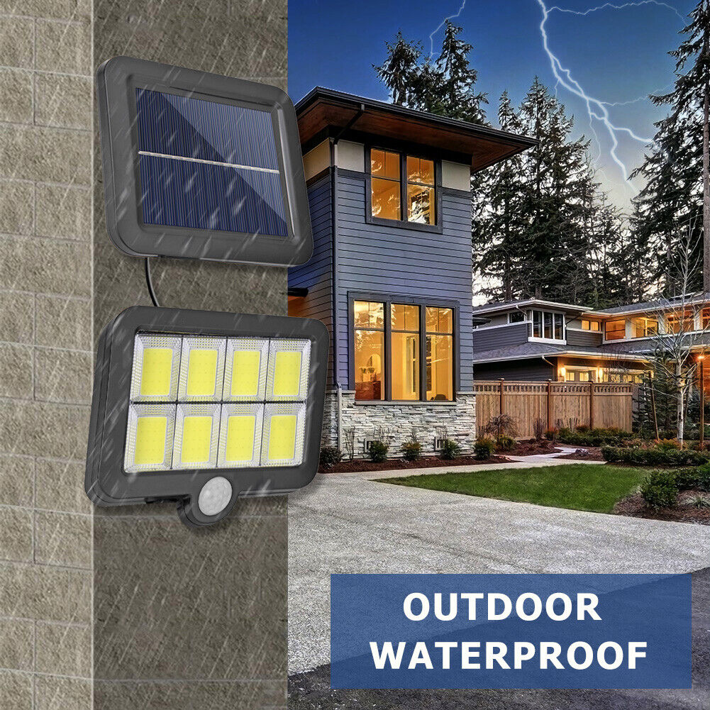 LED Outdoor Solar Garden Waterproof PIR Motion Sensor Wall Light (160COB B)