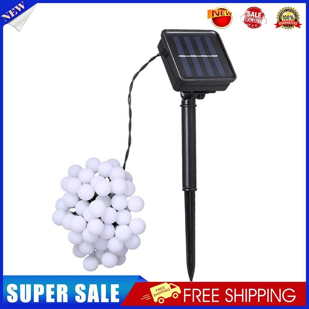 LED Solar String Lights Waterproof Crystal Balls Fairy Lamps Garden Decor