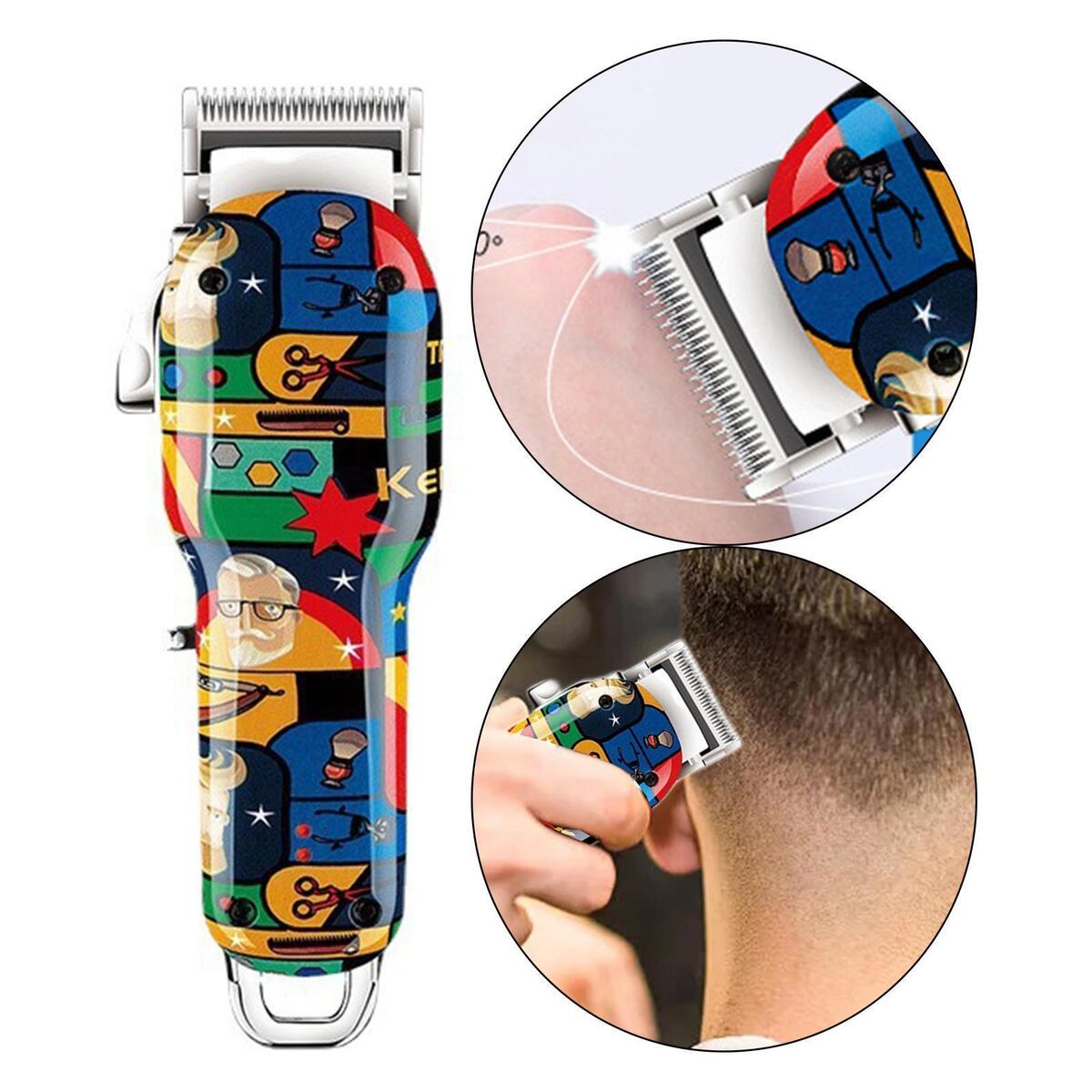 Electric Hair Clipper Haircut 2000mAh Portable with Guide Comb for Salon