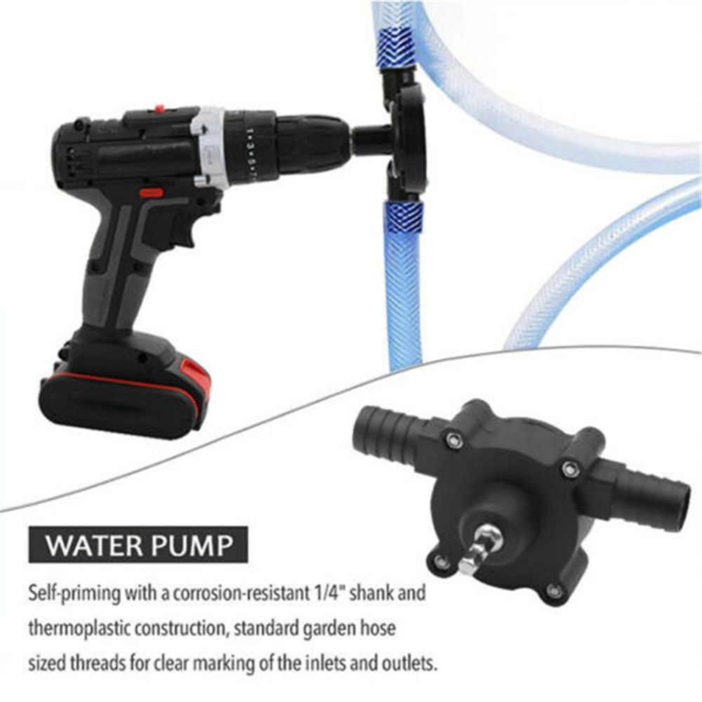 Self Priming Tools Pumps Electric Drill Powered Oil Fluid Transfer Water Pump