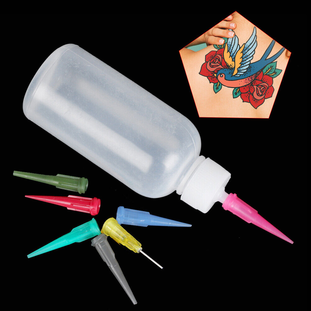 Sauce Plastic Cake Decorating Painting Squeeze Bottles Nozzles Tattoo Jam