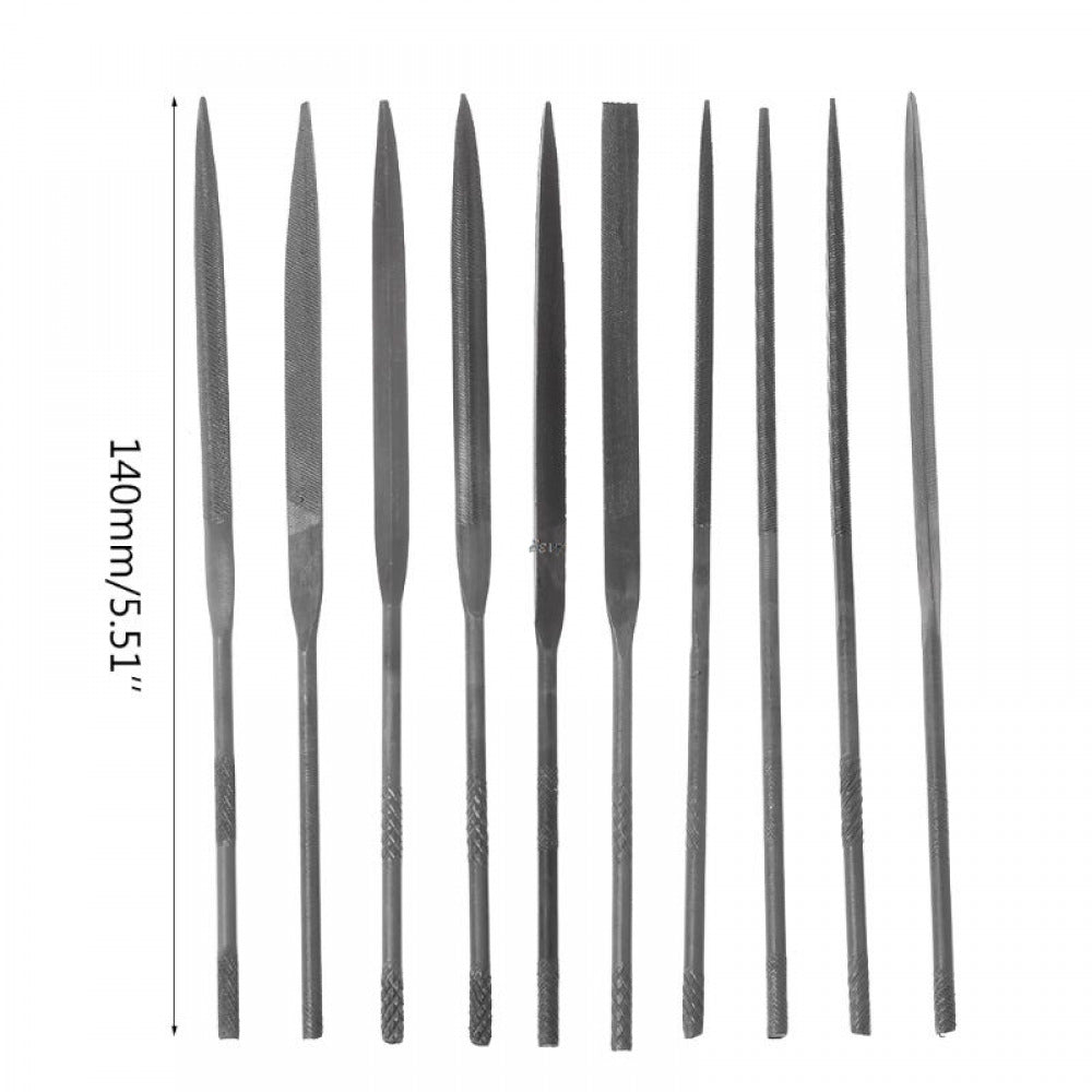 10pcs Needle File Set Precision Jewellers Small Jewelry Metal Hand Repair Tools