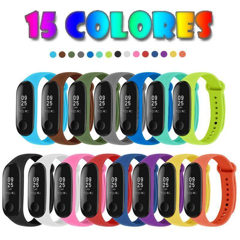 Watch Strap Silicone Band Bracelet Breathable Sweatproof for Xiao mi Mi Band 4 3