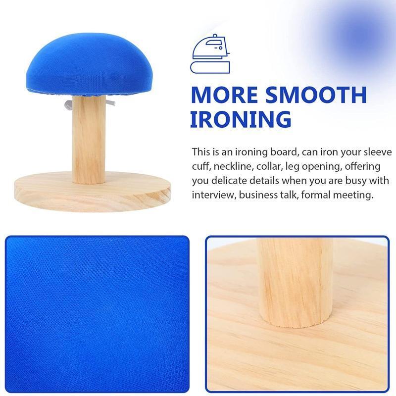 Mini Round Ironing Stool Solid Wood Auxiliary Tool Small Table Sleever Board