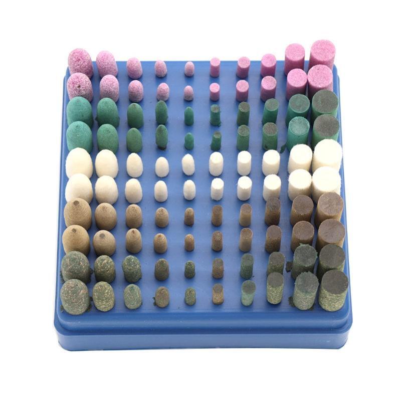 100pcs Multifunctional Rubber+ Red Corundum Material Grinding Polishing Parts