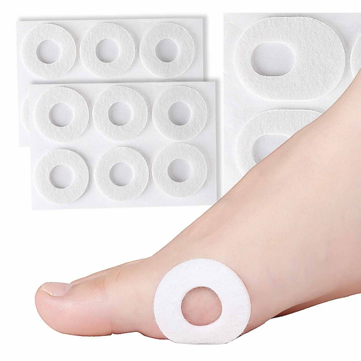 30x Corn Cushion Pads Soft Relief Callus Corn Callus Removal Toe Protectors Corn