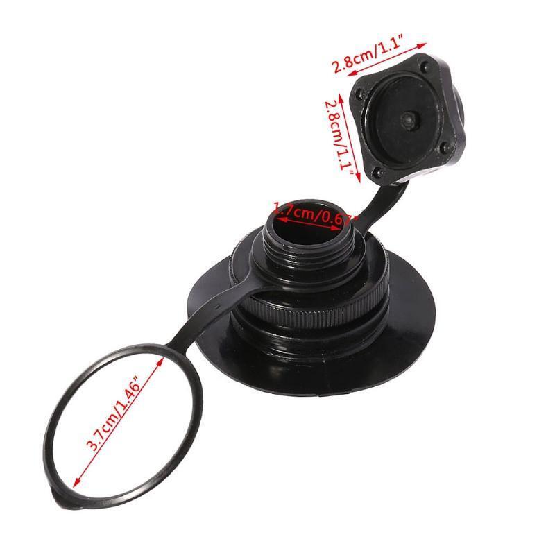 Air Valve Caps Screw For Inflatable Boat Fishing Boats Raft Airbed Outdoor Black