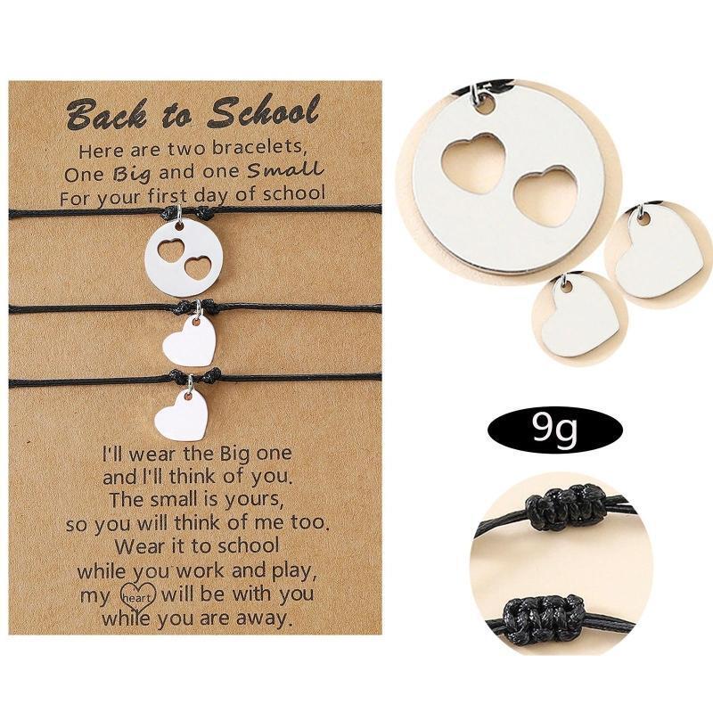 Charm Bracelet  Love Heart Wristband Mother Day Lucky Bracelet Couple Bracelets