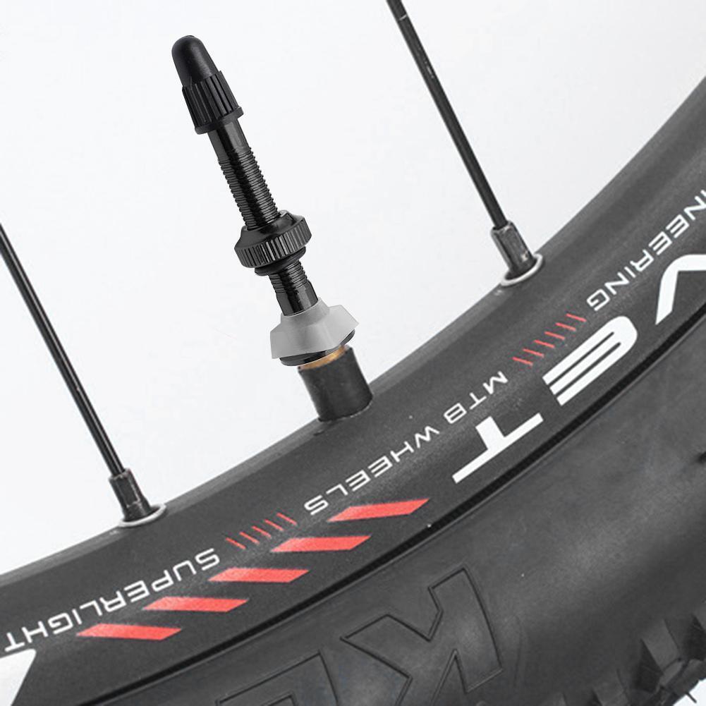 1pc MTB Road Bike Presta F/V Tubeless Tire Valve for Carbon Rim (Black)