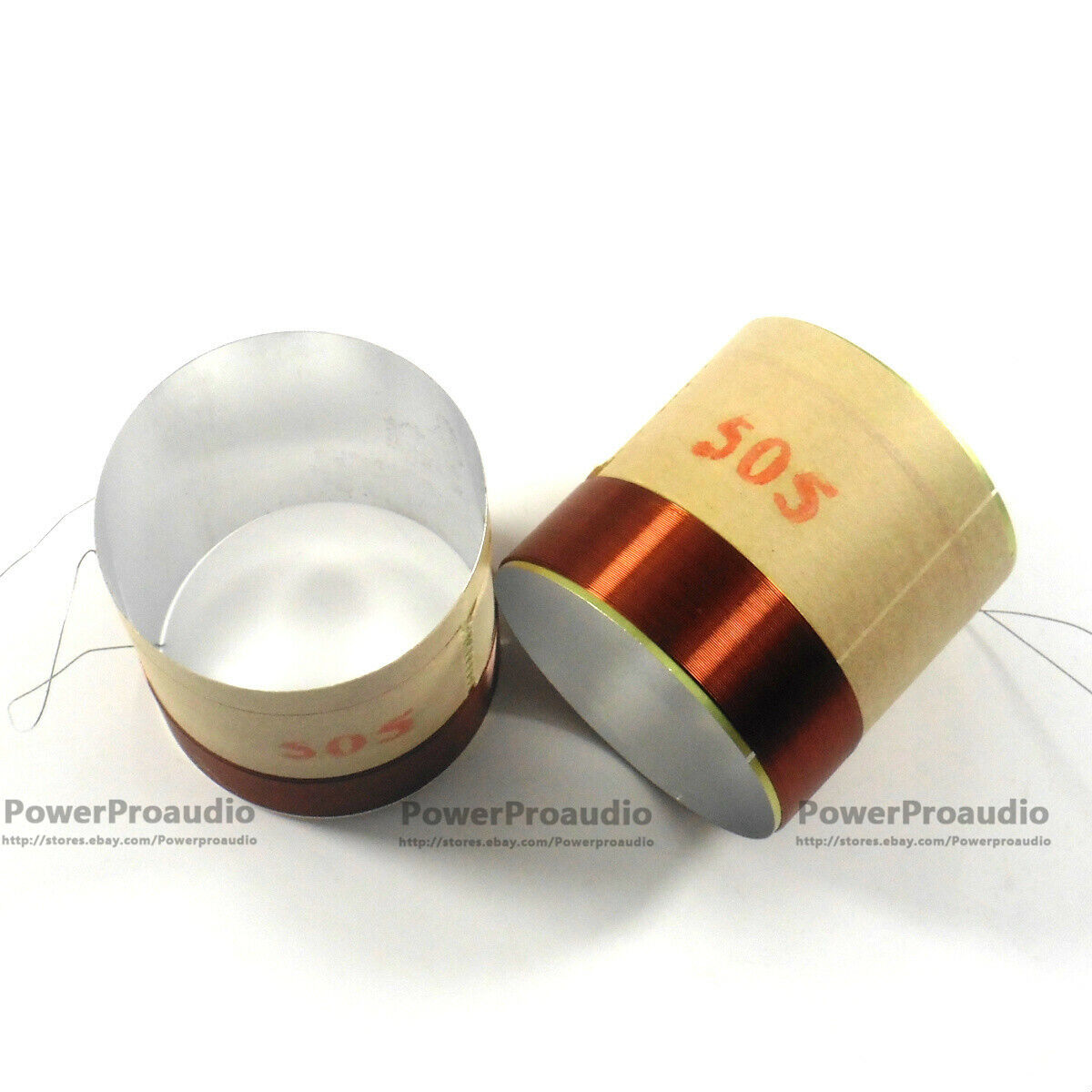 2x 50.5mm Voice coil Copper wire 8 Ohm For Loudspeaker Repair Tweeter 2layers