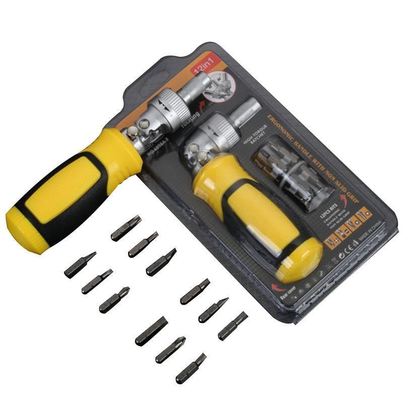 Metric Screwdriver Set with Slotted/Cross Bits Magnetic Bits Set Repair Tool