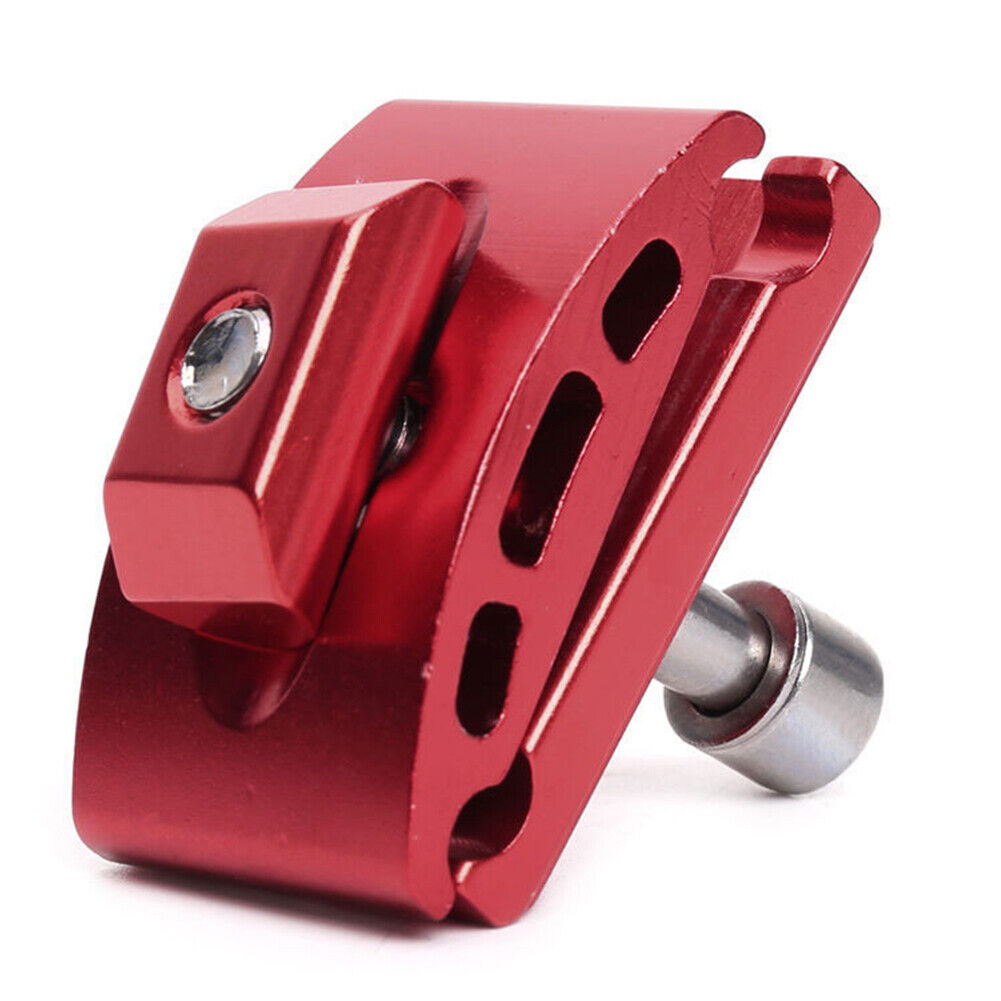 Aluminum Bicycle Seatpost Clamps Head Single Nail Seat Tube Head (Red)