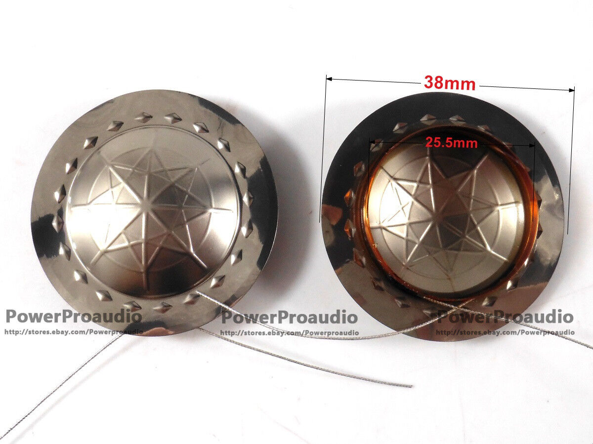 10 pcs 8 ohm 25.5 mm (25.4mm) 1 inchTitanium dome Diaphragm Tweeters voice coil