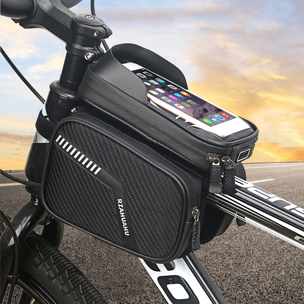 MTB Bicycle Bags Front Tube Waterproof Phone Saddle Pouch Cycling Equipment