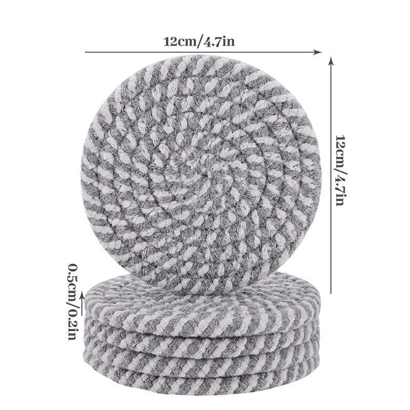 10 Pieces Absorbent Drink Coasters Set for Tabletop Protection Housewarming Gift