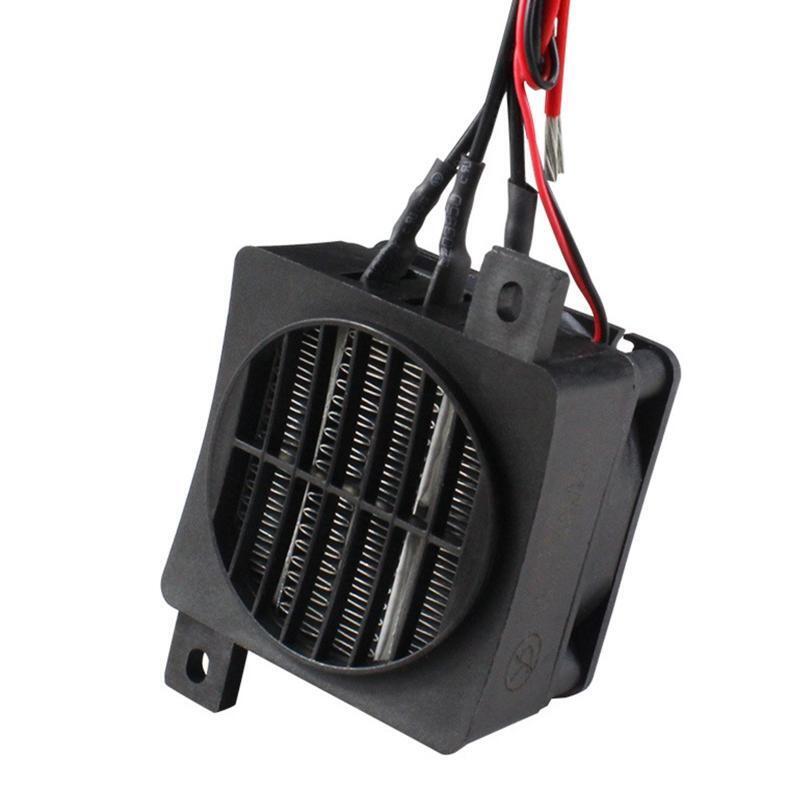 12V 120W Small PTC Fan Heater Mini Ceramic Air Heater 30s Quickly Generate Heat