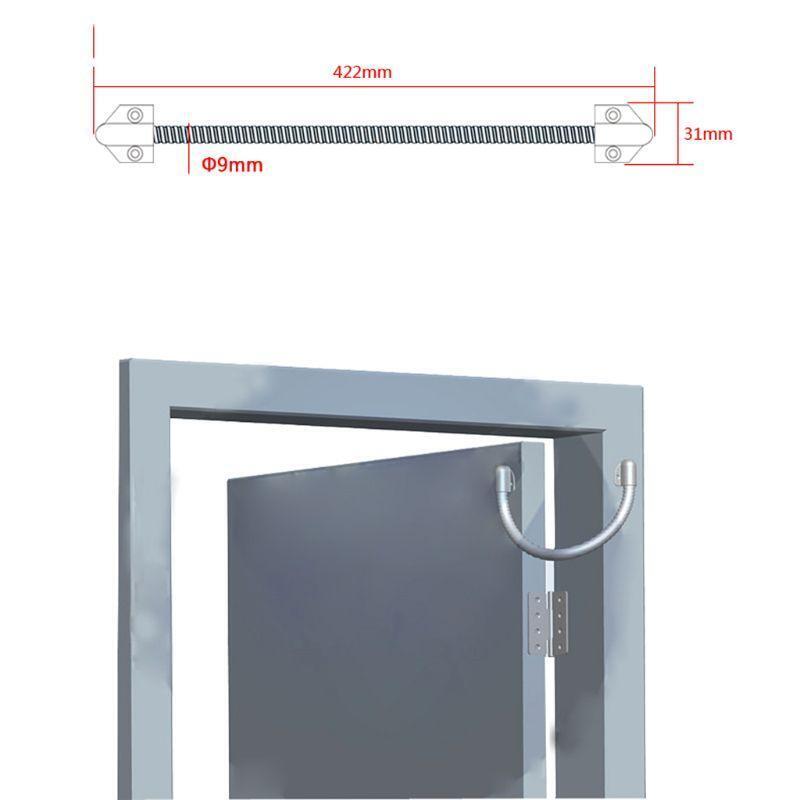 Flexible Stainless Steel Armored Door Loop with Alloy Ends Wire Length 16''