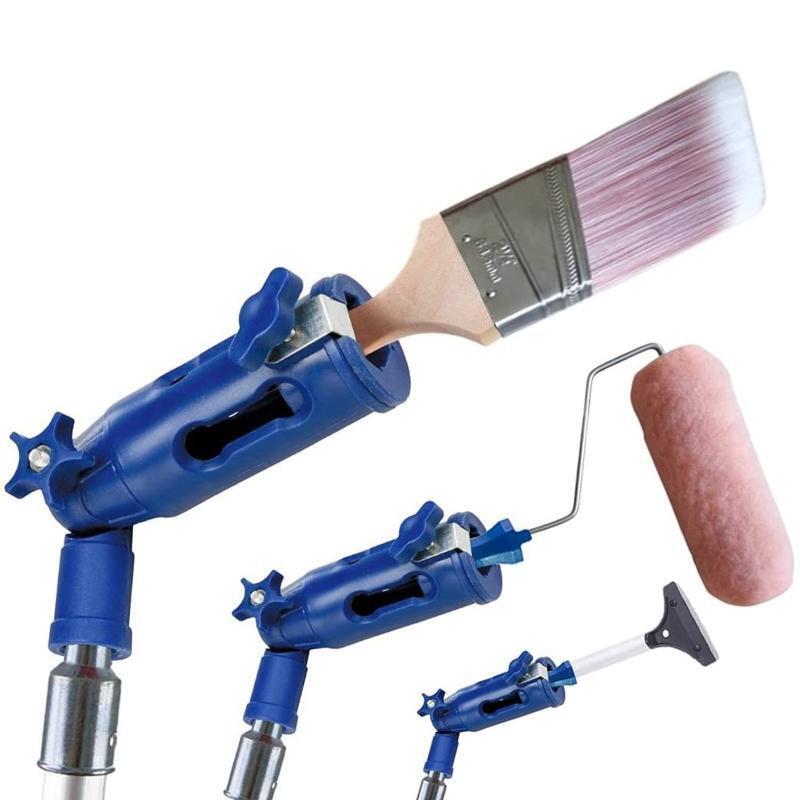 Paint Roller Adapter Clamping Painting Tool Wall Ceiling Paint Brush Extender