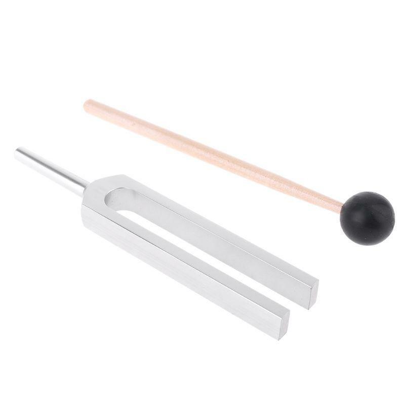Aluminum Alloy Tuning Forks 440Hz for physics experiment w Mallet & Wood Bases