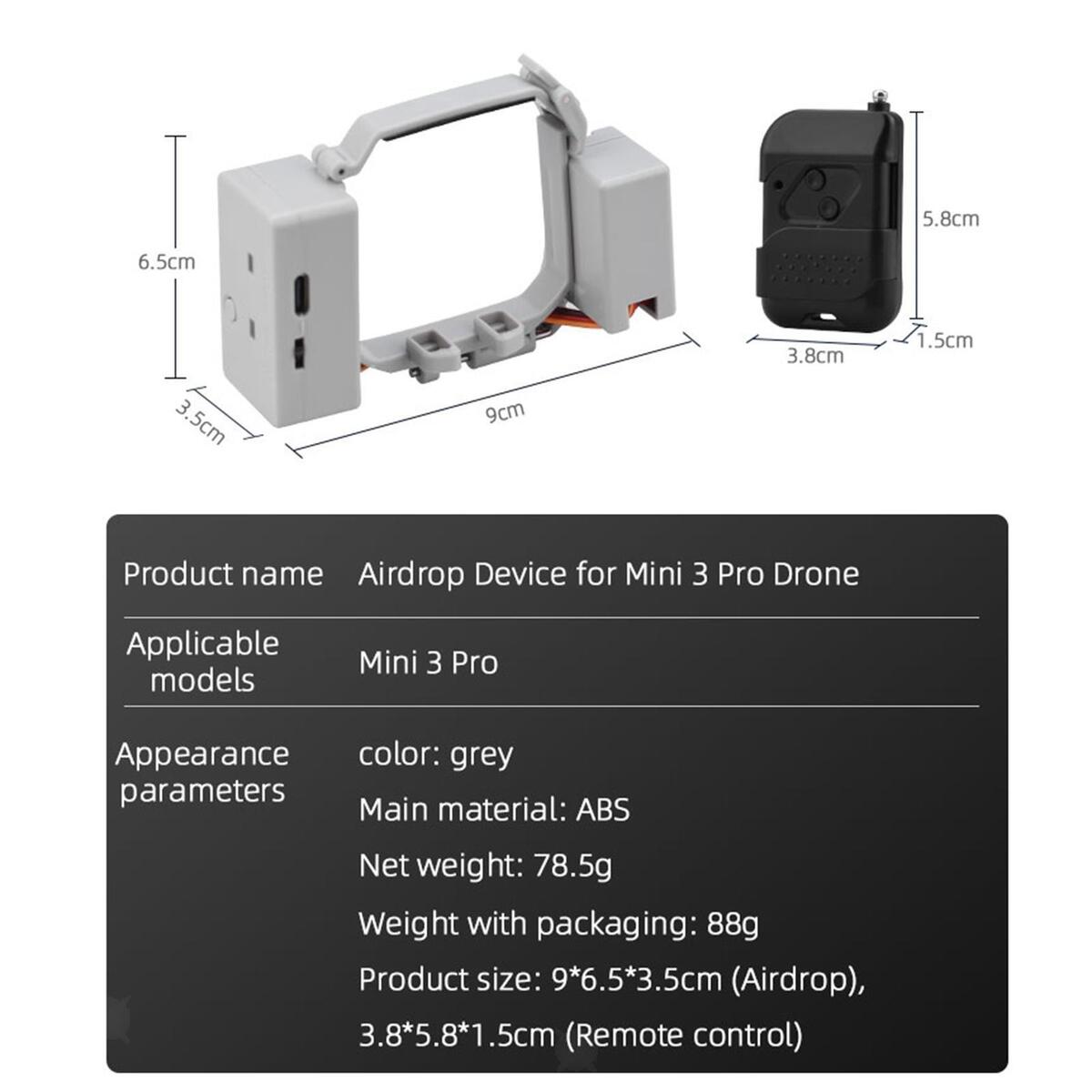 System Payload Delivery Transport Thrower for Wedding Ring Bait Release