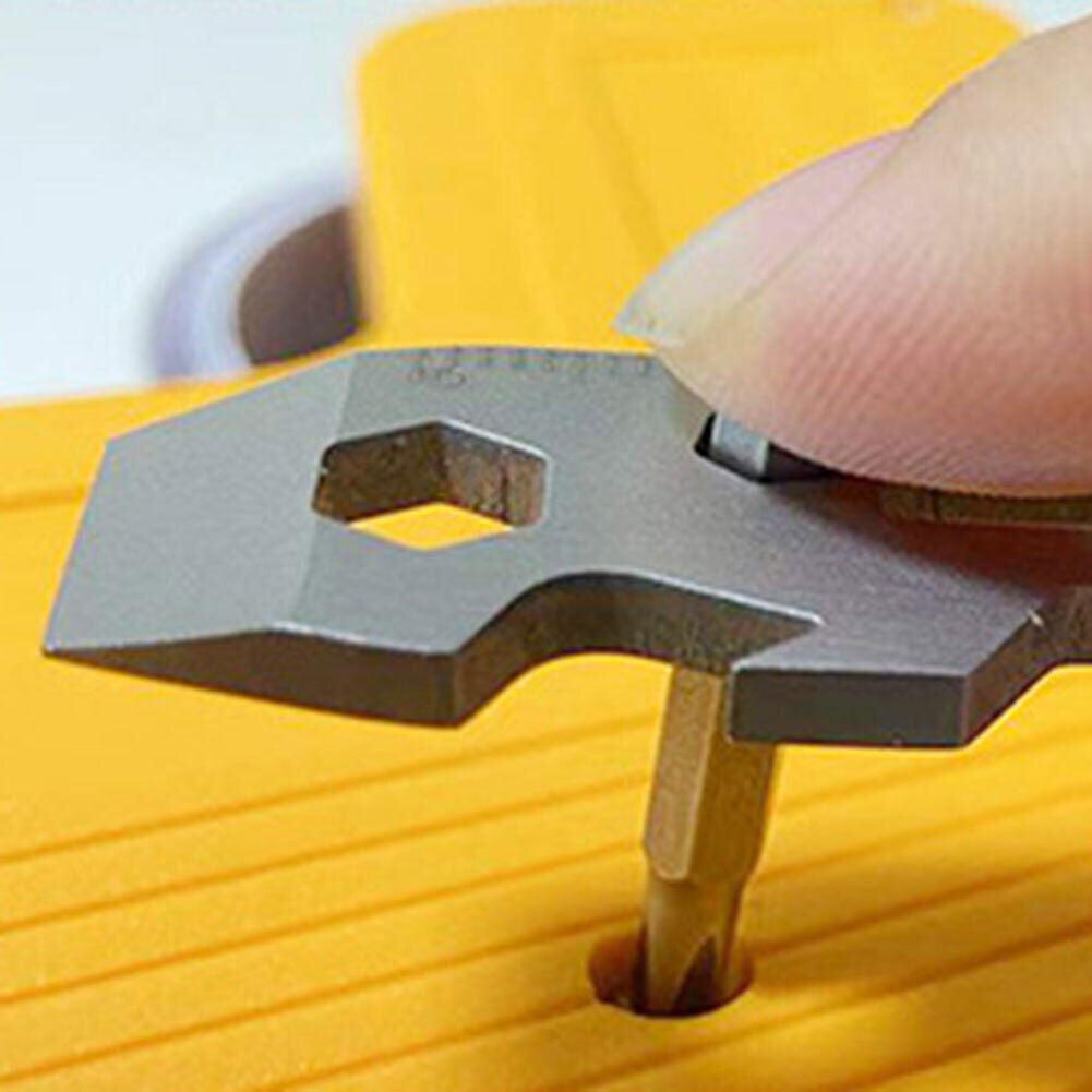 7 in 1 Outdoor EDC Gear Bottle Opener Screwdriver Wrench Pocket Multi Tool