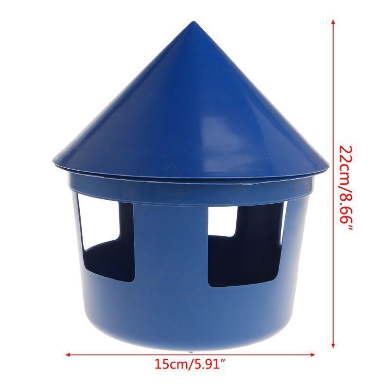 Automatic Chicken Feeder for Brooder Poultry Food Dispenser with Cover Sand Case