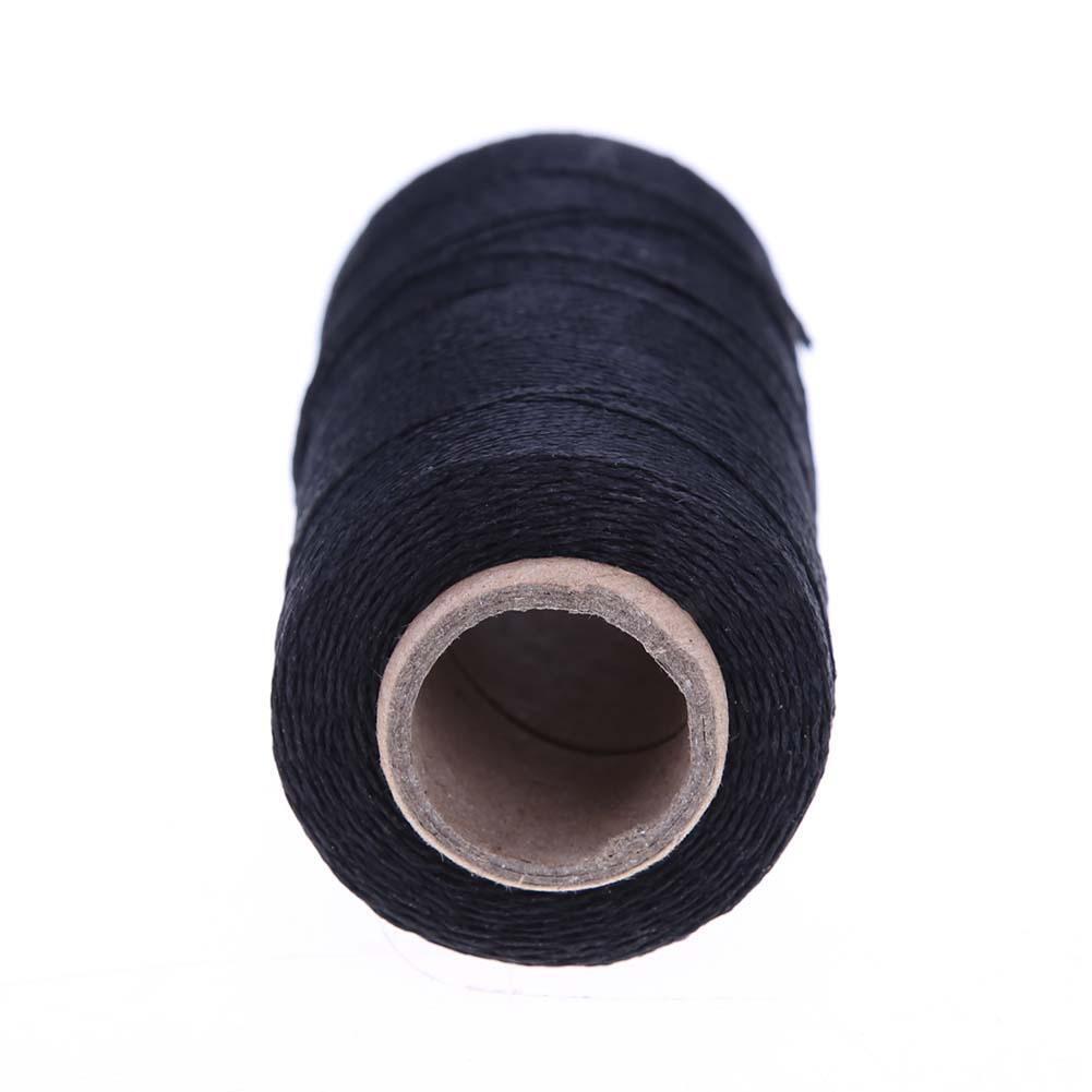 DIY 260m 150D/16 Flat Wax Line Thread Hand Stitching Sew Craft Tools(Black)