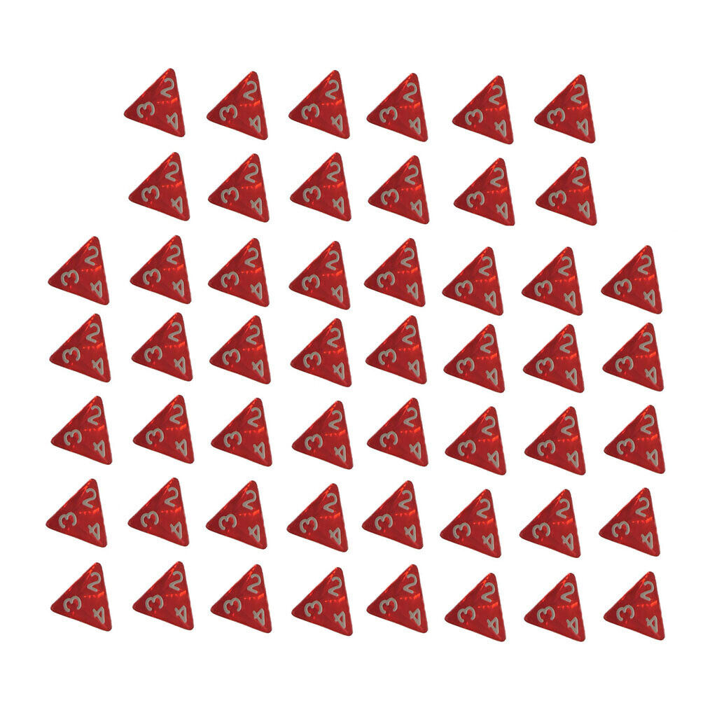 50pcs Triangle Gem Multi Side Polyhedral   s D4 Table