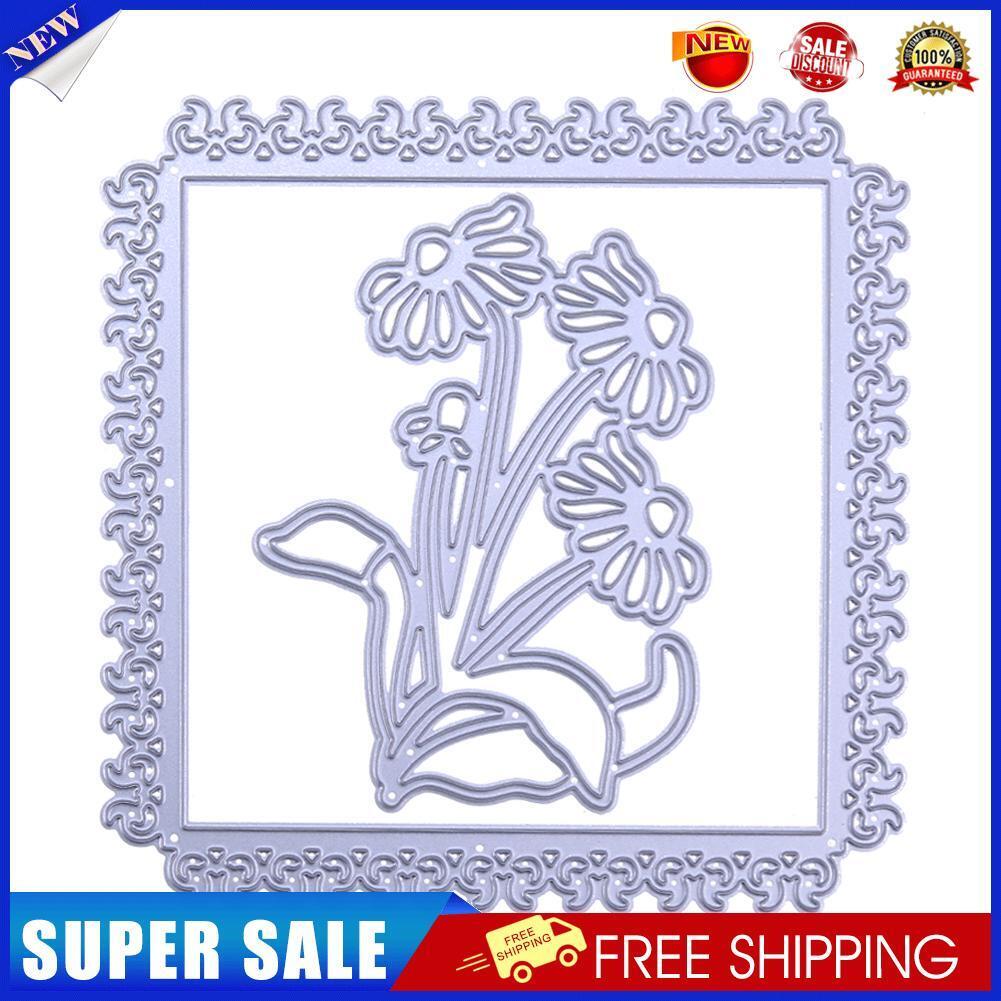 2pcs Square Frame DIY Cutting Dies Stencils Scrapbook Embossing Album Gifts