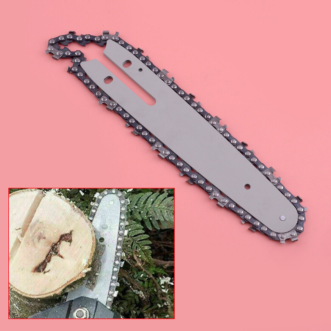 Chainsaw Chain & Guide Bar Kit for 6 inch Mini Chain Saw Wood Cutter Woodworking