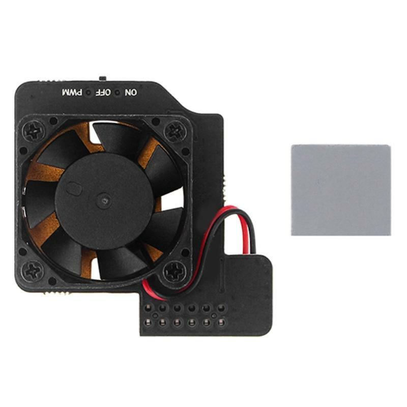Speed Control Cooling Fan Pure Copper Metal Bottom Heatsink Fan for RPi 4B/3B+3B